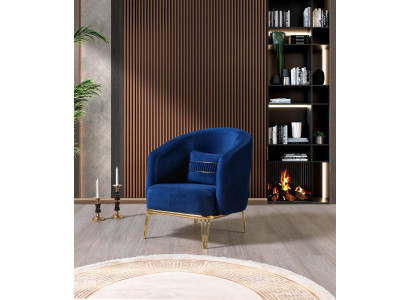 Woonkamer fauteuil 1-zits bank stoffering luxe textiel nieuw design  Woonkamer fauteuil 1-zits bank luxueuze stoffering van nieuw design textiel.