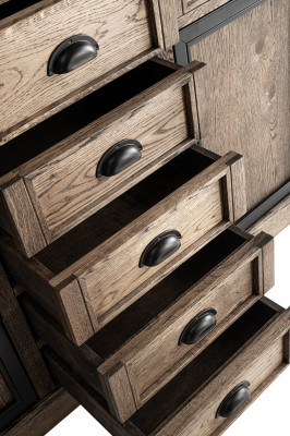 Console bruin houten tafel met lade plank bijzettafel dressoir meubels