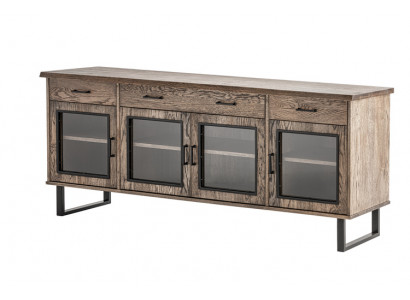 Vitrine dressoir glazen kast commode hoge kasten echte houten meubels dressoirs