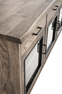 Vitrine dressoir glazen kast commode hoge kasten echte houten meubels dressoirs