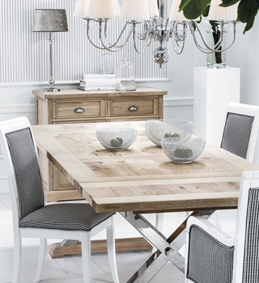Ontwerp eettafel klassieke houten tafels uitschuifbare woonkamer luxe