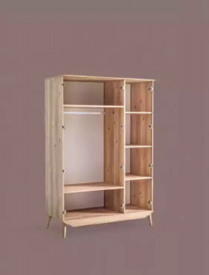 Kledingkast houten kast bruin Slaapkamer meubilair Garderobe Kast