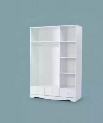Kledingkast Kast Meubels Slaapkamer Kasten Hout Wit Loft Inrichting