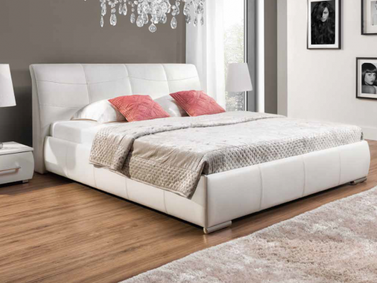 Bedden Bed Bekleding Leer Textiel Designer Hotel Tweepersoons Luxe