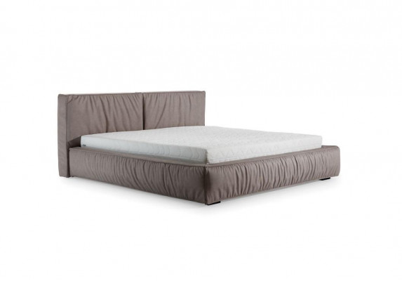 Bed Bruin Slaapkamer Hout Meubels Textiel Klassieke Art Deco Stijl