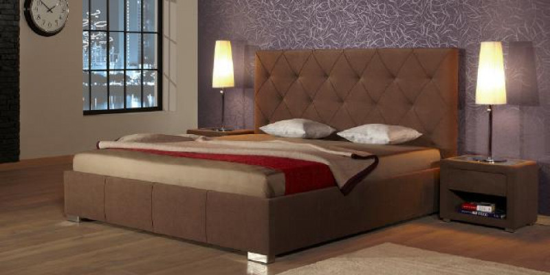 Designer gewatteerd tweepersoonsbed bedden bed slaapkamer tweepersoonsbed lederen bed nieuw 2700
