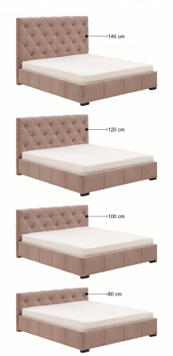 Designer gewatteerd tweepersoonsbed bedden bed slaapkamer tweepersoonsbed lederen bed nieuw 2700