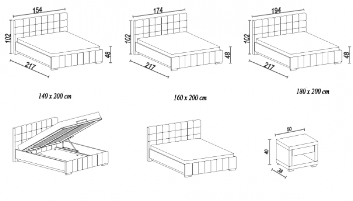 Een luxueus designbed in een veeleisende hedendaagse stijl van de hoogste kwaliteit.