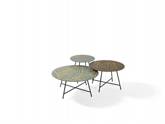 Stel van 3 salontafels koffietafel ontwerptafels woonkamertafels rond