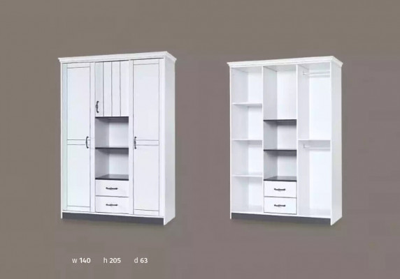 Landhuis kledingkast Slaapkamer meubels Hout Wit Kast Luxe kasten