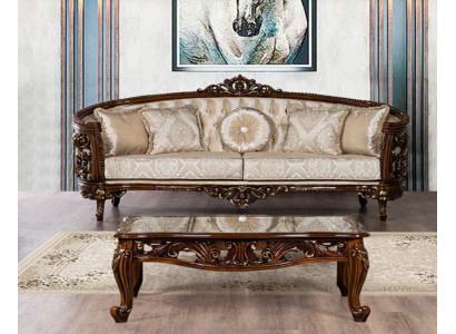Dries zitsbank 3 zits Klassieke meubels Sofa's Stof Stijl Barok Rococo Luxe Nieuw