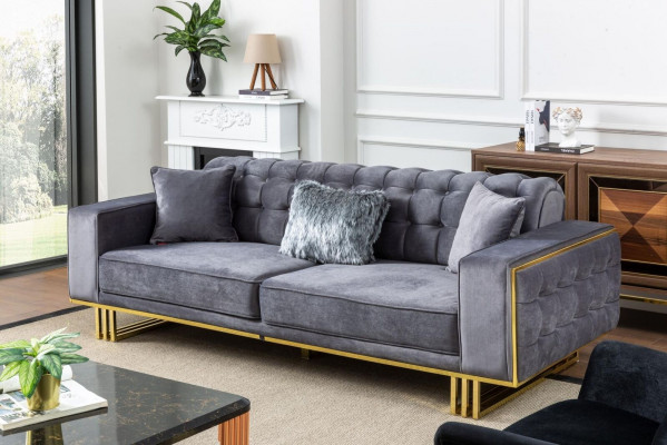 bank Luxe meubels Woonkamer Voeten 240cm Bank Banken 3-zits