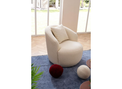 Fauteuil Modern Wit Woonkamer Zitmeubilair Textiel Ontwerp Meubels Lounge Club