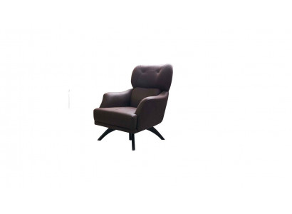 Ohrensessel Eenpersoons fauteuil Cocktailsessel Stof Bruin Moderne stoelen