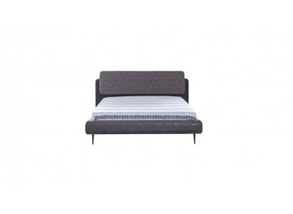 Bedframe Tweepersoonsbed Bedden Bed 180 cm Grijs Stof Modern Slaapplaats