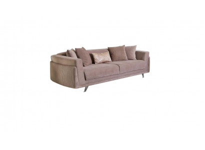 Ontwerp Stoffen Bankstel Drieseater Bank Bank 3 Zits Beige Stof Gestoffeerde Bank