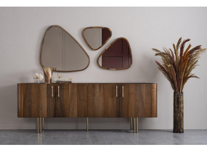 Sideboard met 3x spiegel Eetkamer Compleet Luxe Inrichting Design Meubels