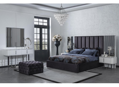 Kompleet Meubilair Bet 2x Nachtkastjes Slaapkamer Kruk Luxe Ontwerp