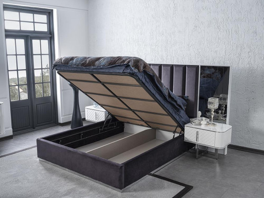 Kompleet Meubilair Bet 2x Nachtkastjes Slaapkamer Kruk Luxe Ontwerp