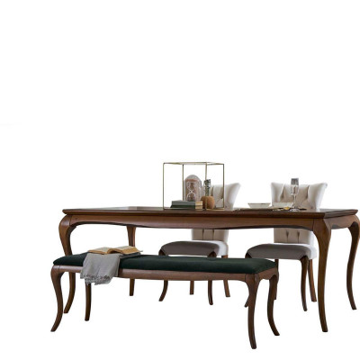 Eetkamergroep Eetkamermeubels Eethoek Set Eetkamer 8-delig Hout Bruin Tafel