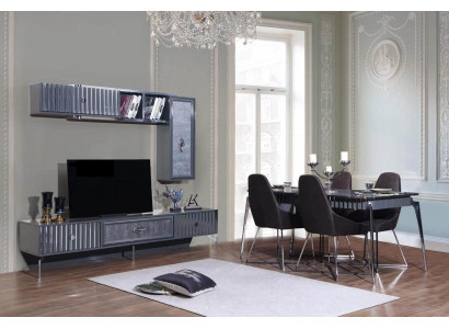 Eettafel 6x Stoel Groep Tafel Meubels 8-delig Set Eetkamerset