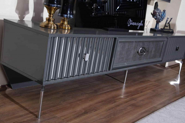 Luxe woonwand woonkamer dressoir RTV rek muurkast.