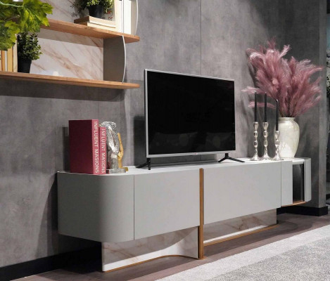 Woonkamerset Luxe woonkamerwand tv-standaard dressoir Nieuwe wandplank