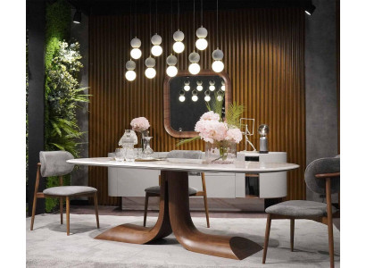 Eetkamer eettafel 4x stoelen luxe compleet set 4-delig eetgroep houten tafel