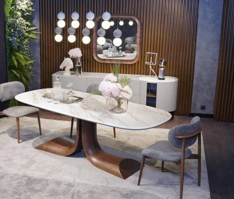Eetkamer eettafel 4x stoelen luxe compleet set 4-delig eetgroep houten tafel