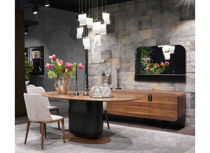 Eetkamerset 6-delig Eettafel Stoelen Eetgroep Dressoir Meubels