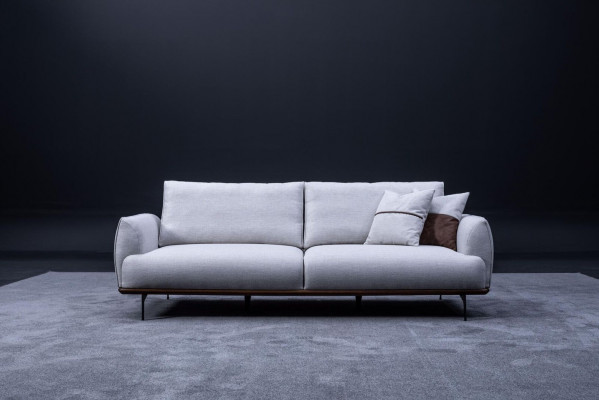 Luxe design driezitsbank textielmeubel woonkamer gestoffeerde bankstellen nieuw