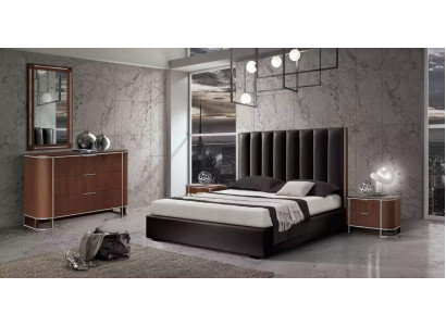 Compleet slaapkamer set Designer meubels Tweepersoonsbed 2x nachtkastjes 5-delig
