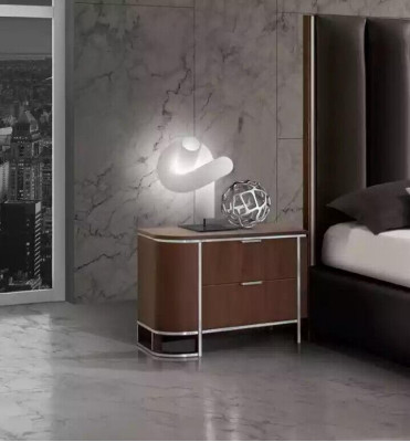 Compleet slaapkamer set Designer meubels Tweepersoonsbed 2x nachtkastjes 5-delig