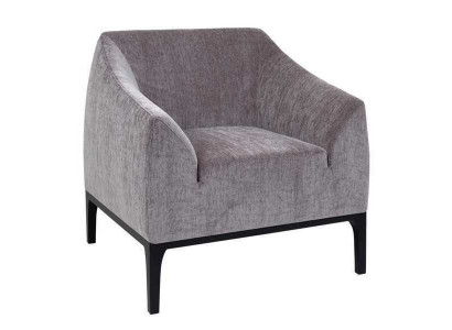 Grijze woonkamer fauteuil Gestoffeerde fauteuil Eenzitter Moderne relaxfauteuil