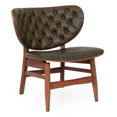 Moderne Chesterfield Groene Fauteuil met Één Zitplaats en Leuning