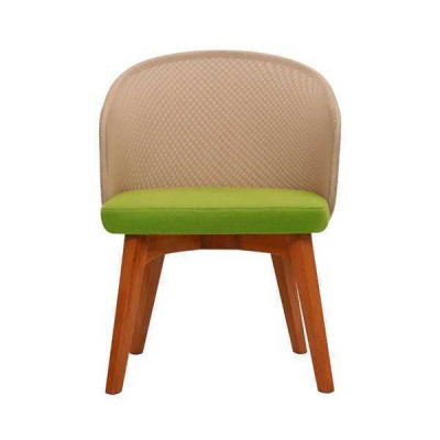 Tweekleurige eetkamerstoel Modern design Luxe houten stoel Eenpersoons  Twee kleuren eetkamerstoel Modern ontwerp Luxe houten stoel Single