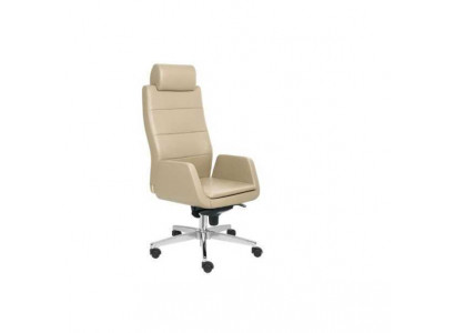 Beige bureaustoel luxe draaistoel directiestoel kantoormeubelen fauteuil