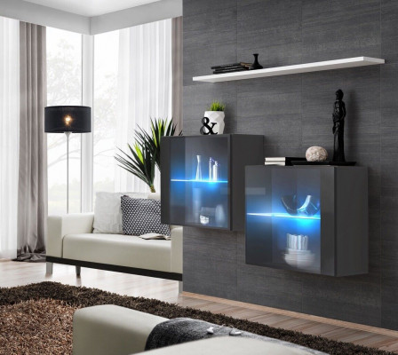 Luxe meubels woonkamer compleet wandmeubel hout inrichting muurkast wandplank