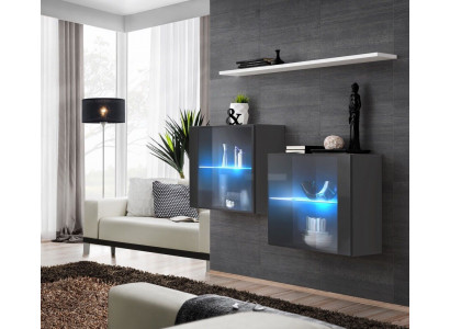 Luxe meubels woonkamer compleet wandmeubel hout inrichting muurkast wandplank