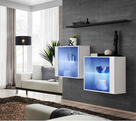 Moderne ontwerperset woonkamerwoonwand houten meubelset Compleet nieuw meubilair