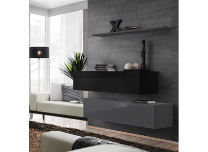 Woonkamer wandplank dressoir woonwanden muurkast complete set 3-delig nieuw Woonkamer wandplank dressoir woonwanden muurkast complete set 3-delige nieuwe