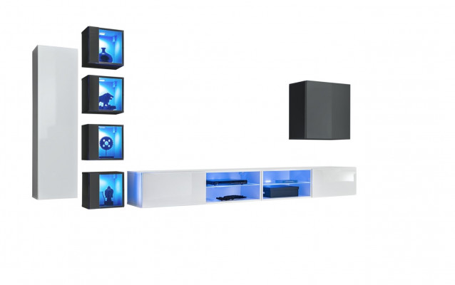 Woonwand Wit Designer Wandkast Meubels Woonkamermeubels Inrichting Compleet