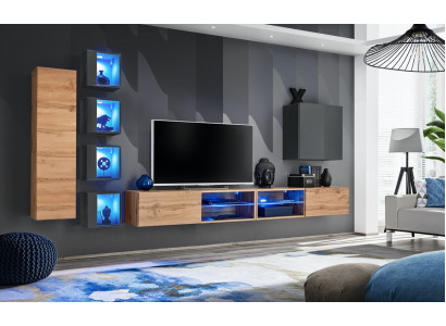 Stel woonwand 320 cm wandkast TV-standaard modern dressoir woonkamermeubels