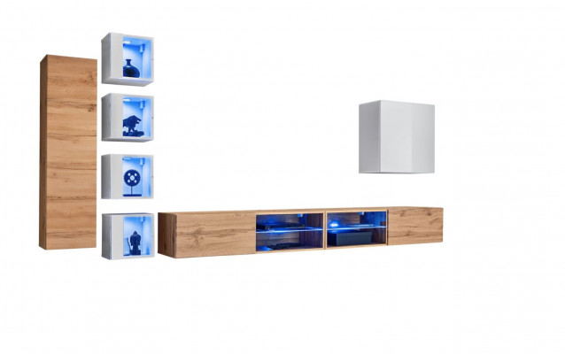 Ontwerper moderne meubels wandplanken tv-standaard wandkast hangkast houten meubels