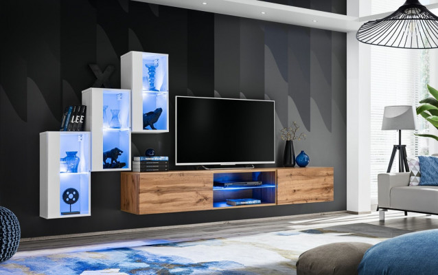 Woonkamer Nieuw wandmeubels Inrichting Modern Moderne TV-standaard Wandkast