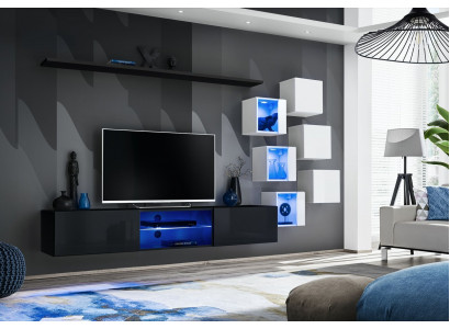 Moderne complete woonkamer wandplank luxe designer set woonkamermeubels