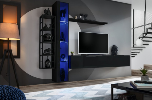 Wandmeubel Zwart Designer TV-stand Woonkamermeubels Meubels Compleet Dressoir