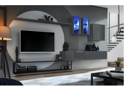 Woonkamer meubel Compleet set 6-delige Designer woonwand Luxe meubels Dressoir.