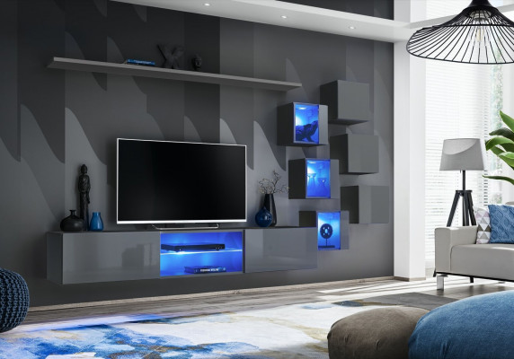 Luxe meubelset 8-delig woonkamer wandrek 6x wandkast nieuw inrichting