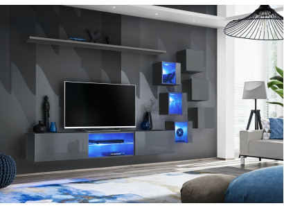 Luxe meubelset 8-delig woonkamer wandrek 6x wandkast nieuw inrichting